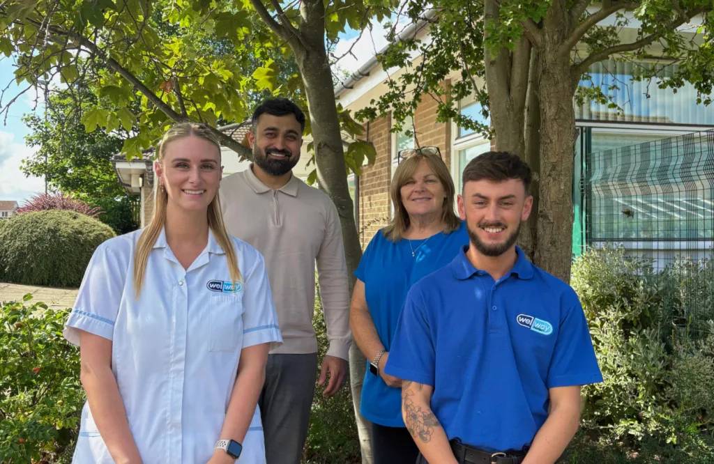 Pegswood Pharmacy Team The Pegswood pharmacy team smiling outside Pegswood Surgery.